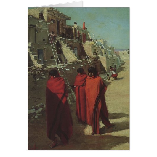 Amérindien vintage, Hopi Pueblo par Louis Akin (Devant)