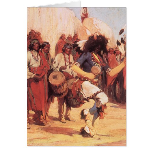 Amérindiens vintage, Danse du buffle par Cassidy (Devant)