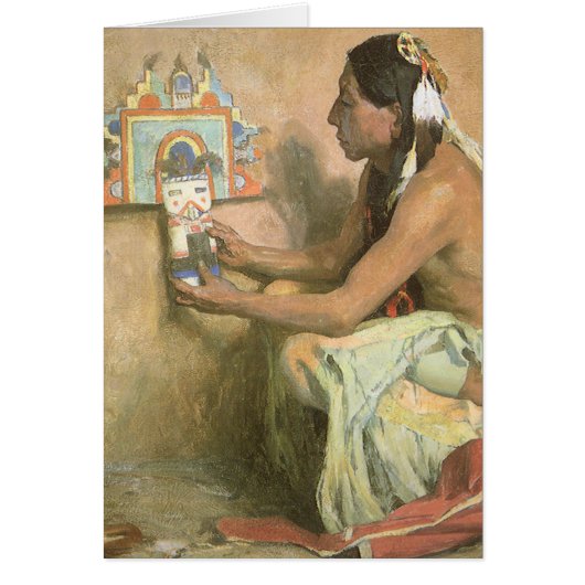 Amérindiens vintages, Hopi Katchina par Couse (Devant)