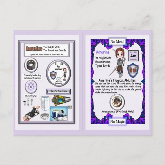 Amerine - Knight Americium Sword Briefkaart (Voorkant)