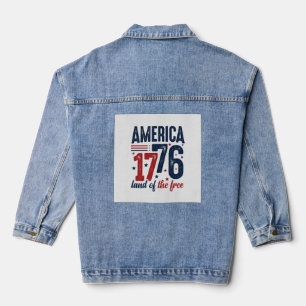 Amérique 1776 Terre de liberté Vintage Patriote Sh