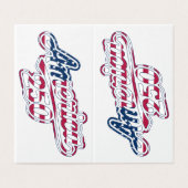 Amérique 250 Drapeau Script Semiquincentennial Des (Outside Unfolded)