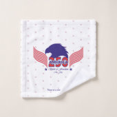 Amérique 250e-Esprit de liberté- Sur fond blanc (Gant de toilette)