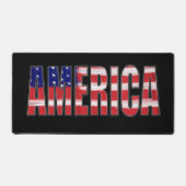 AMÉRIQUE Dans Le Texte Du Drapeau (Recto)