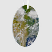 Amérique Du Nord Avec Fumée Visible Dans Les Endro (devant)