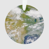 Amérique Du Nord Avec Fumée Visible Dans Les Endro (devant)