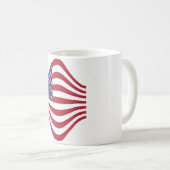 Amérique États-Unis Drapeau café Mug (Devant droit)