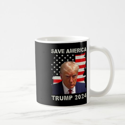 Amérique Libérez Trump Mug Shot 2024 drapeau améri (Droite)