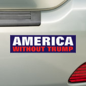 Amérique sans Trump bumper sticker (En voiture)