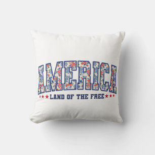 "Amérique : Terre des Libres" Coussin