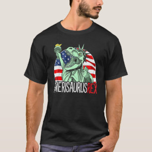 Amerisaurus rex 4 juli dinosaurus dino Amerikaans T-shirt