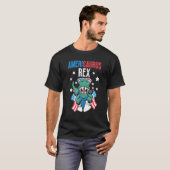 Amerisaurus Rex Usa 4Th Of July America Independen T-shirt (Voorkant volledig)