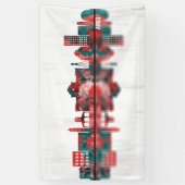 Ames Iowa Skyline Spandoek (Verticaal)