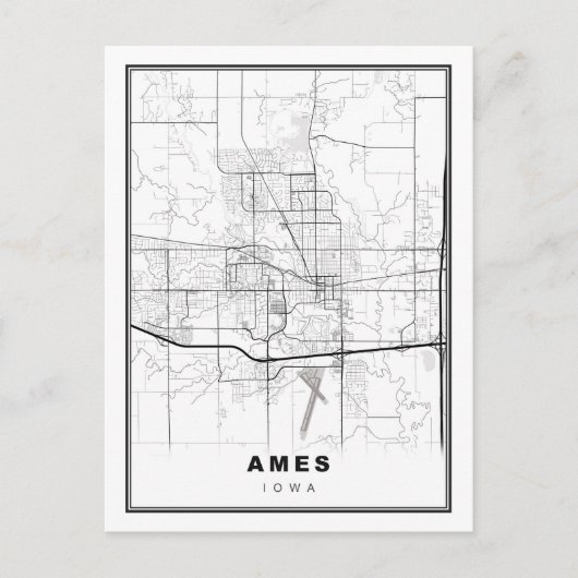 Ames-kaart Briefkaart (Voorkant)