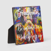 Âmes sœurs  Plaque sur chevalet sur mesure (Recto)