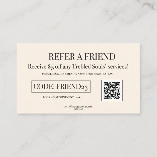 âmes triples standard, Carte de visite 3,5 pouces (Dos)