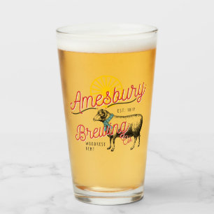Amesbury Brewery Pint glass Glas