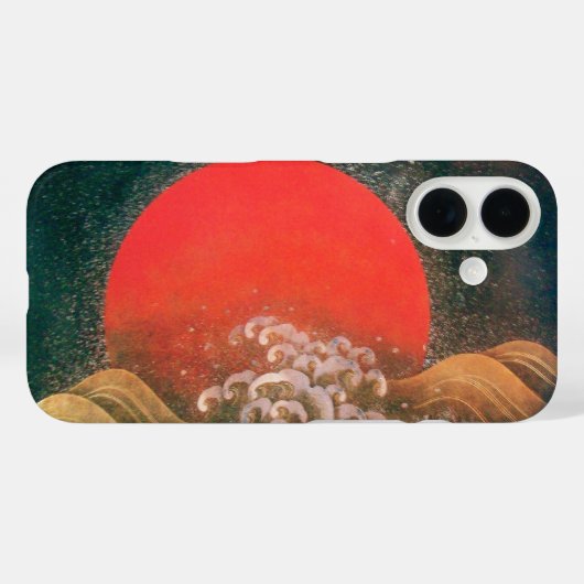 AMETERASU, SUN GODDESS rood zwart Case-Mate iPhone Case (Achterkant (horizontaal))