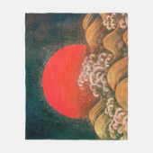AMETERASU, SUN GODESS Red Brown Black Fleece Deken (Voorkant)