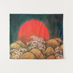 AMETERASU, SUN GODESS Red Brown Black Wandkleed