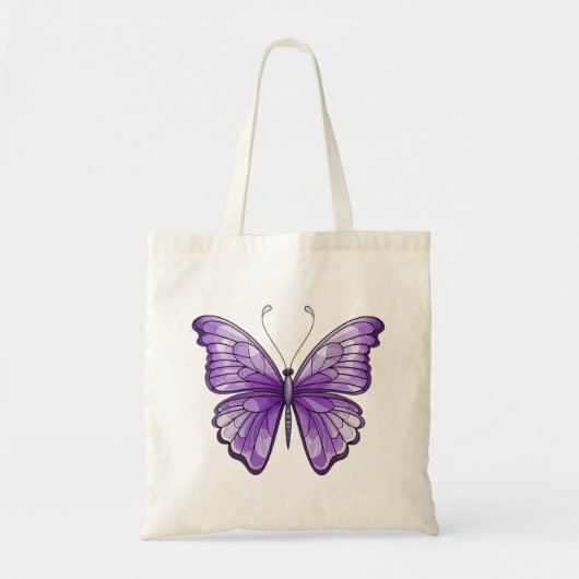 Amethist Butterfly-Tas Tote Bag (Voorkant)