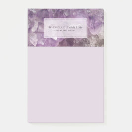Amethist Crystal Healing Arts Gepersonaliseerd Post-it® Notes