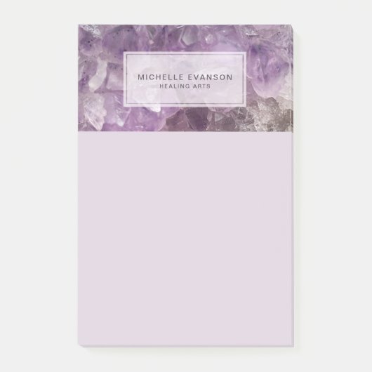 Amethist Crystal Healing Arts Gepersonaliseerd Post-it® Notes (Voorkant)