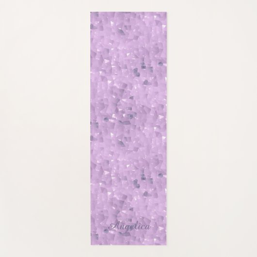 Amethist Crystal Look Lila Paarse yogamat (Voorkant)