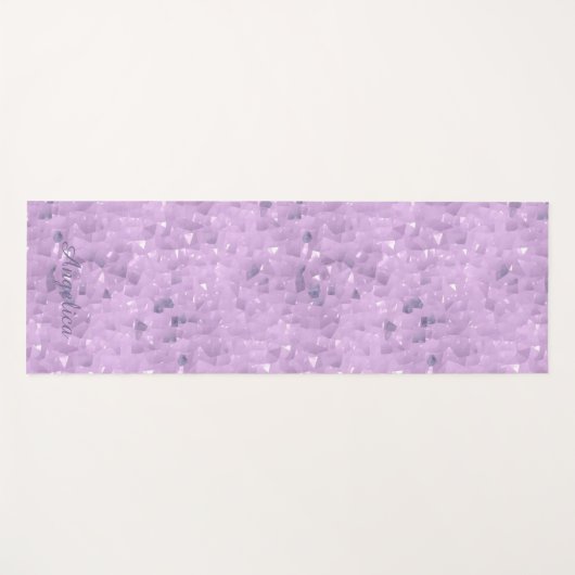 Amethist Crystal Look Lila Paarse yogamat (Voorkant (horizontaal))