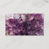 Amethist Crystal Reinigingsenergie Visitekaartje (Voorkant)