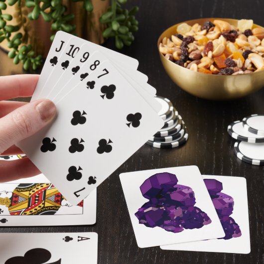 Amethist Crystal Stone Tekening Speelkaarten (Insitu)