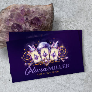 Amethist Magie - Oraclekaarten, Bal en Kristallen Visitekaartje