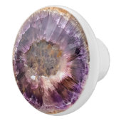 Amethist Natural Gem Pattern Keramische Knop (Rechts)