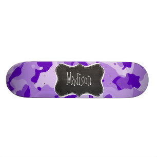 Amethist Paarse Camo; Camouflage; Krijtbord Skateboard