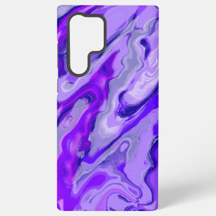 Amethist Paarse Violet Kleurrijk Abstract Marmer Samsung Galaxy Hoesje