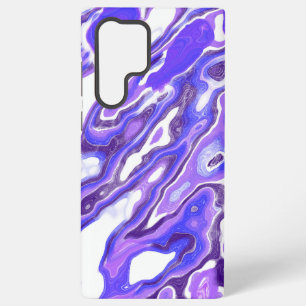 Amethist Paarse Violet Kleurrijke Abstracte Marmer Samsung Galaxy Hoesje