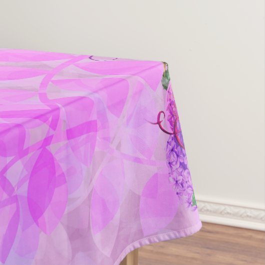 Amethist Raspberry Bloemen Bruiloft Tafelkleed (Voorbeeld)