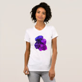Amethist vector kunst Vrouwen Fitted T-Shirt (Voorkant volledig)