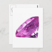 Amethyst 01, februari, Birthstone Briefkaart (Voorkant / Achterkant)