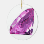 Amethyst 01, februari, Birthstone Keramisch Ornament (Links)