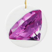 Amethyst 01, februari, Birthstone Keramisch Ornament (Achterkant)