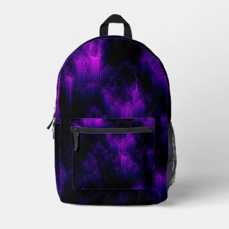 Amethyst Abstract Bedrukte Rugzak