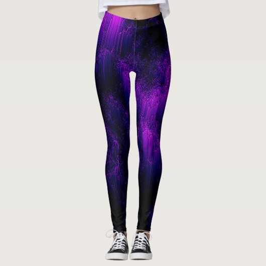 Amethyst Abstract Leggings (Voorkant)