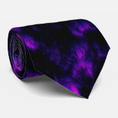 Amethyst Abstract Stropdas (Opgerold)