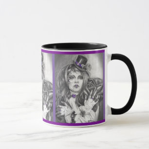 Amethyst Birthstone Broken Doll Mok Coffee Cup