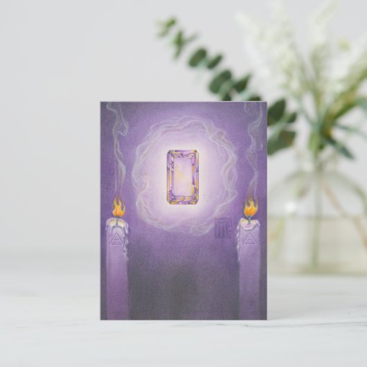 Amethyst Core Briefkaart (Staand voorkant)