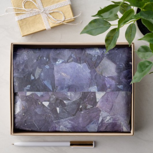 Amethyst Crystal Cluster Tissuepapier (Geschenk)