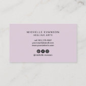 Amethyst Crystal Healing Arts Carte de visite (Dos)