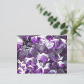 Amethyst Crystal Post Card Briefkaart (Staand voorkant)