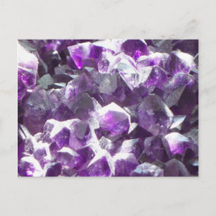 Amethyst Crystal Post Card Briefkaart